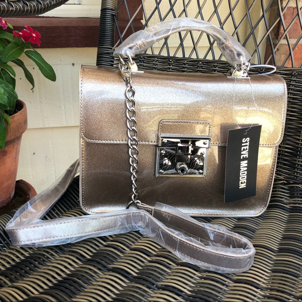 Steve Madden Champagne Satchel - NWT